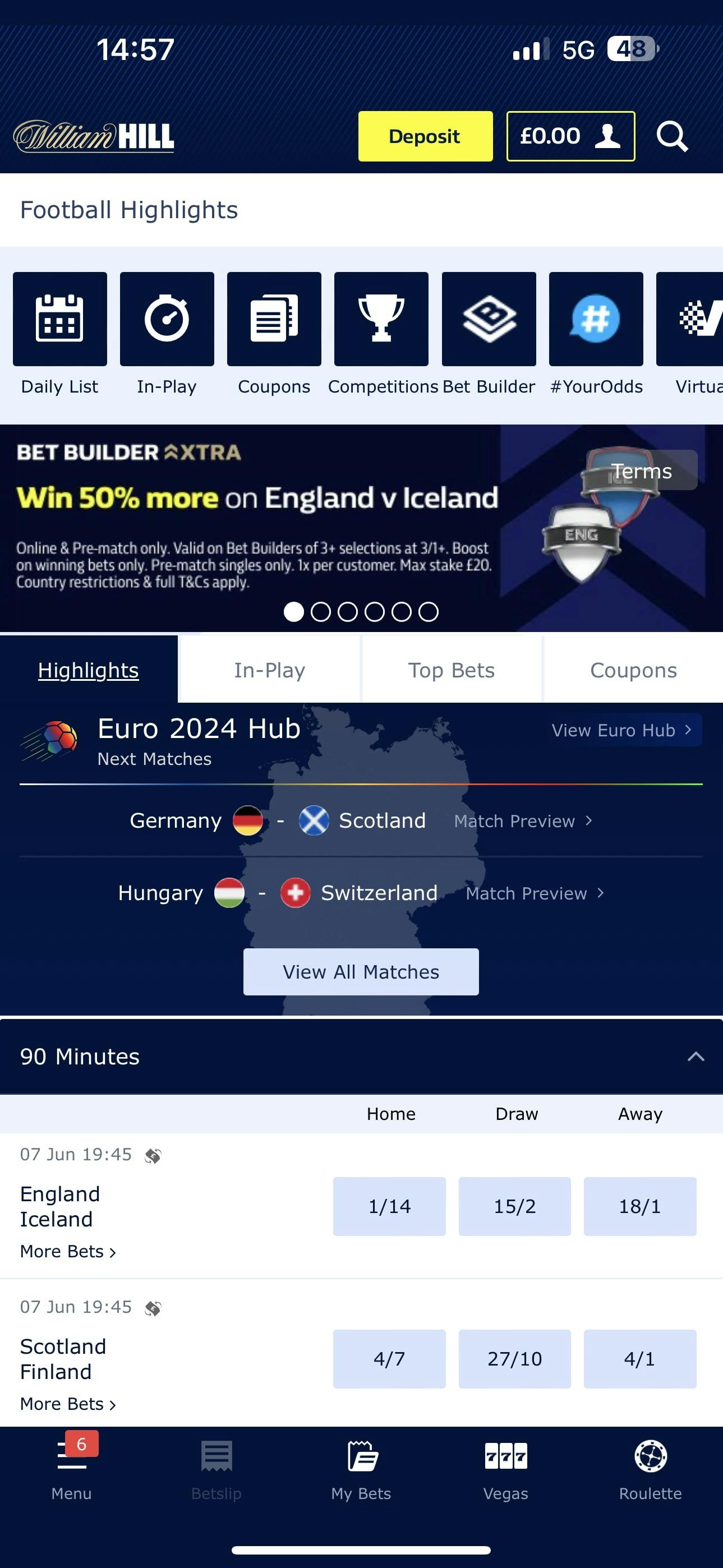 William Hill App Sportsbook