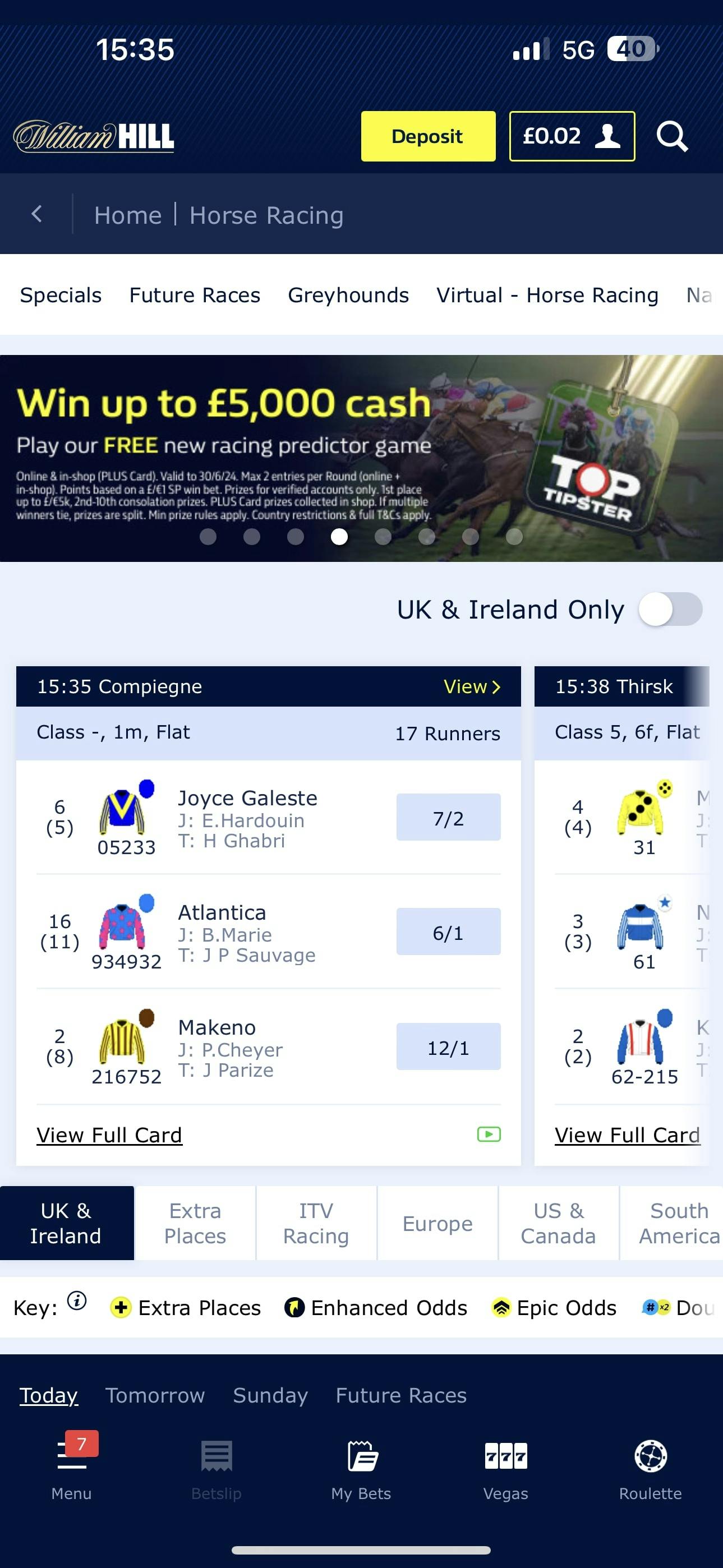 William Hill App Horse Racing