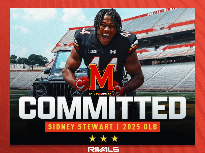 2025 three-star OLB Sidney Stewart Commits to Maryland: 'It's the crib'