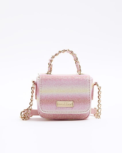 Girls pink ombre mini crossbody bag