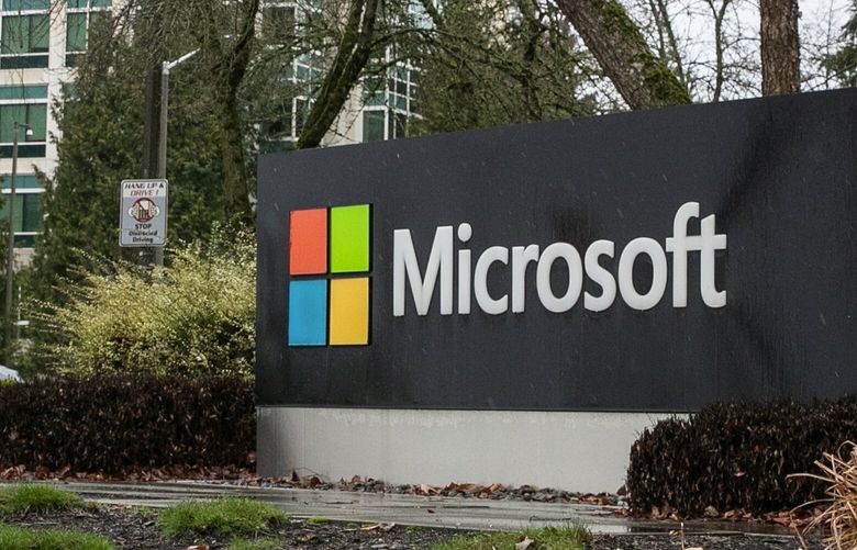 The Microsoft Campus in Redmond, Washington on January 18, 2023. 