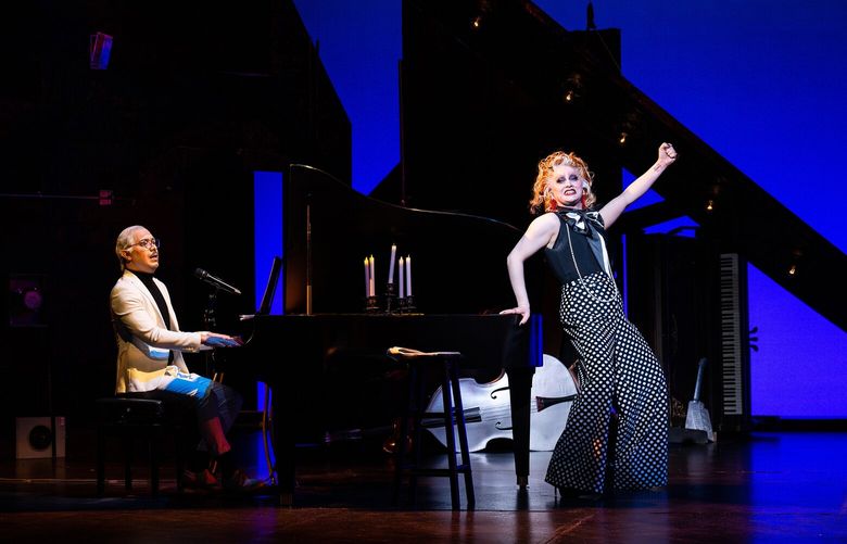 A dynamic, dysfunctional song-and-dance duo if ever there was one: Major Scales at the piano and Jinkx Monsoon center stage.