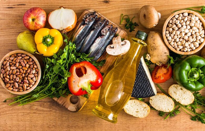 The Mediterranean diet is high in vegetables, fruit, whole grains, nuts, legumes, fish and olive oil. It also emphasizes lessening the consumption of alcohol. In addition to the diet possibly boosting cognitive function, it may also contribute to slowing cognitive decline. (Dreamstime/TNS) 1642991