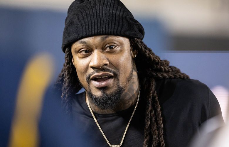 Marshawn Lynch was on the sideline of his alma mater Saturday for the Cal/Washington game. 221959