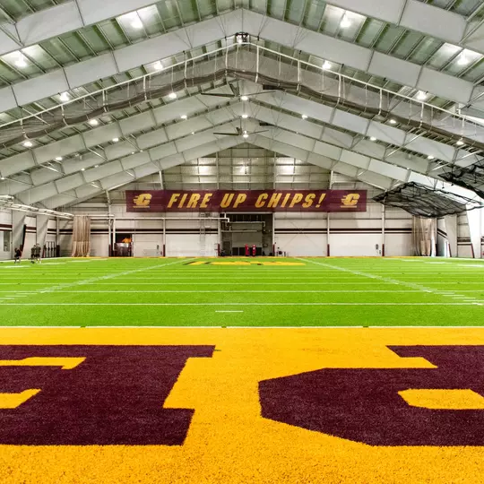 New turf installed in Central Michigan's Turf Bay.