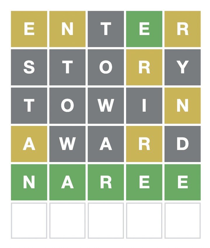 After finishing Wordle today, enter your 2021 real estate story in NAREE's Journalism Competition. Deadline: March 1. More info at http://naree.org/jcontest