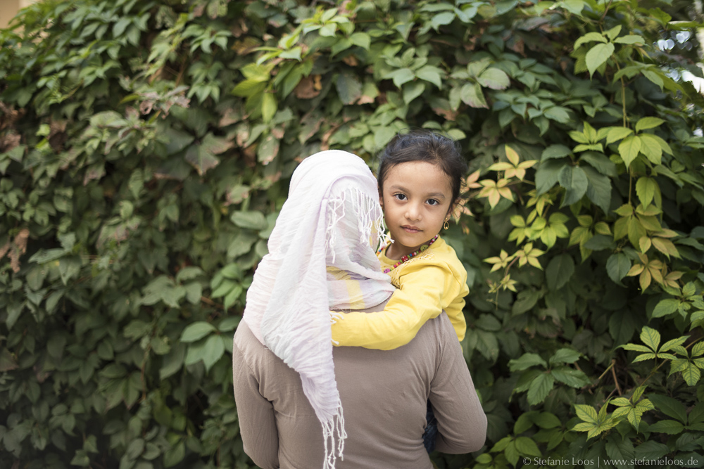 Fatima mit Tochter Aseel