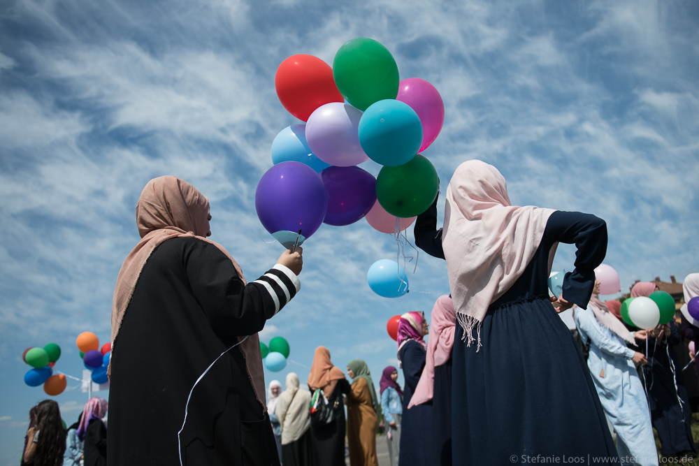 Protest gegen Kopftuchverbot