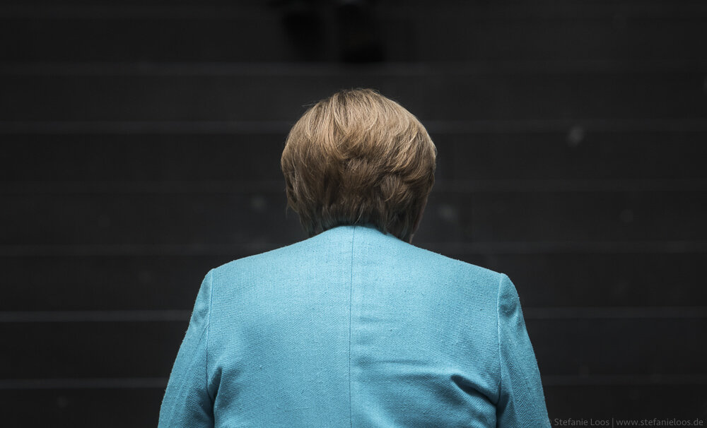 Angela Merkel bei ihrer letzten Bundespressekonferenz