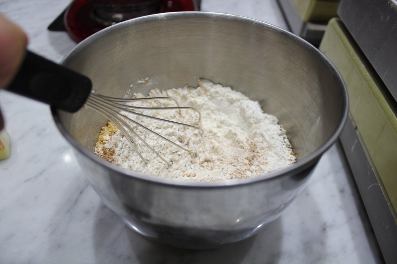 1) whisk to combine 