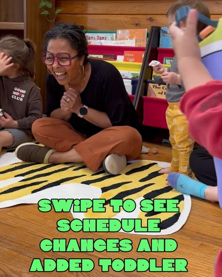 🌟 Toddler Time Fun! 🌟 Swipe to check out our July scheduling updates and exciting new classes. 📅 Just a reminder: Little Garden Montessori will be closed on select days, so no Toddler Time then. But good news, we&rsquo;re adding 2 more classes! 🎉