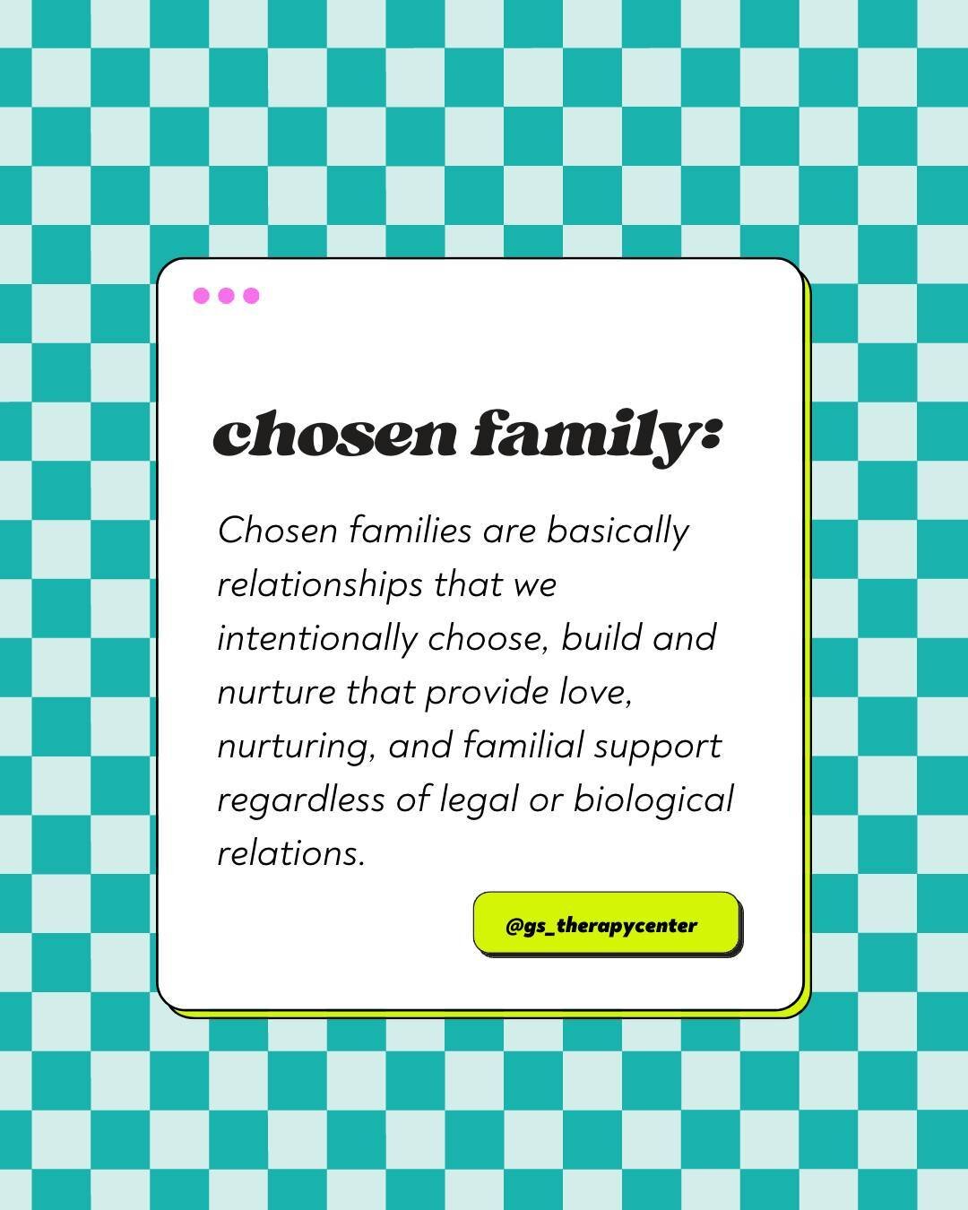 These types of bonds ― usually created among people with shared values and experiences― are especially common in the LGBTQ+ community. Chosen family, especially chosen moms, can be a respite and safe haven from the judgment someone may receive  from 