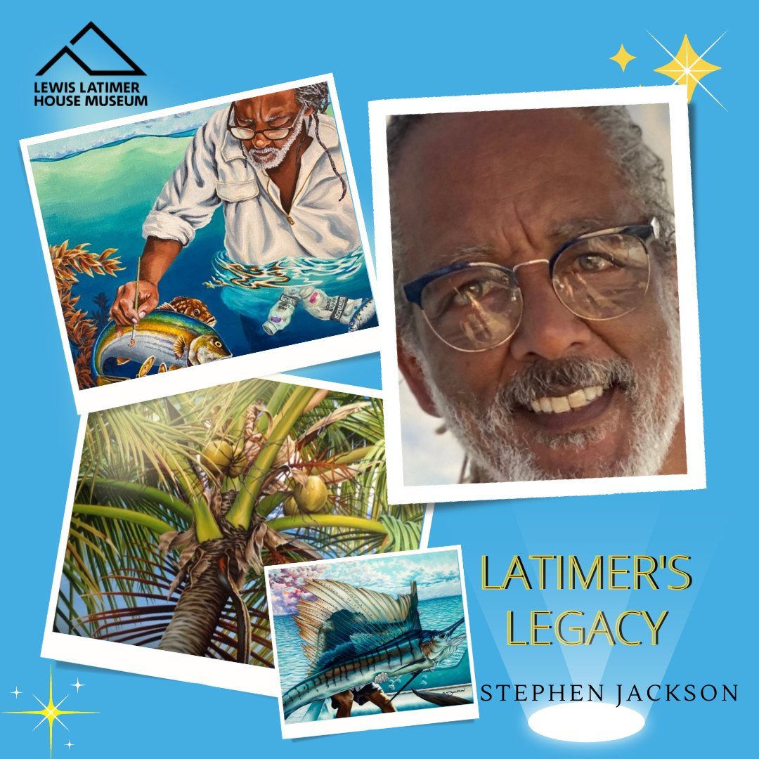 Stephen Jackson, Lewis Latimer's great-great-grandnephew, followed in his ancestor's footsteps as a self-taught artist and hand-draftsman for a telephone company. With a long and fulfilling career, Stephen's talents encompass painting, airbrush art, 