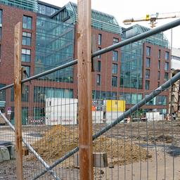 Eine Baustelle des insolventen Signa-Konzerns am Gänsemarkt in Hamburg.