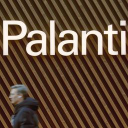 Das Logo des Unternehmens Palantir.