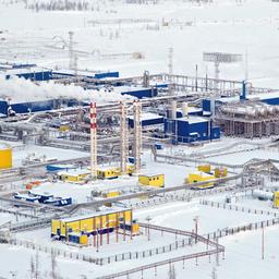 Anlage zur Gasförderung und Verarbeitung in Novy Urengoi, Sibirien.