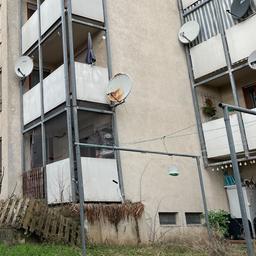 Blick auf eine Wohnanlage in Mainz.