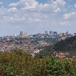 Blick auf die Hauptstadt Ruandas
