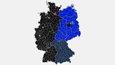 Screenshot: Interaktive Karte EU-Wahl in Deutschland