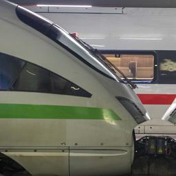 Leere Züge stehen auf den Bahngleisen im Hauptbahnhof in Frankfurt/Main.