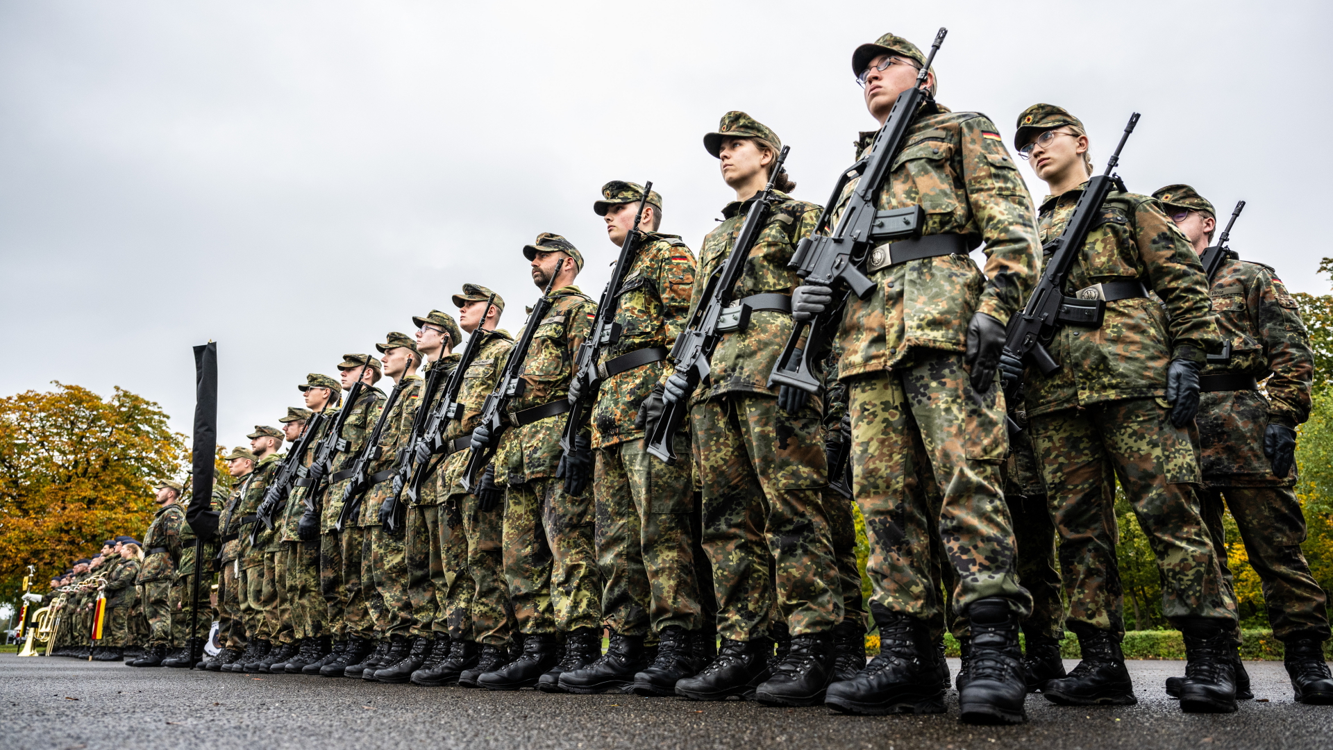 Indienststellungsappell vom Heimatschutzregiment 2 in der Lützow Kaserne (Aufnahme vom 26.10.2023) 