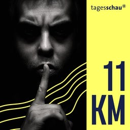 Ein Mann im Dunkeln hält seine Finger vor den Mund und signalisiert Stille.