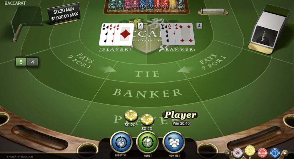 Baccarat pelit