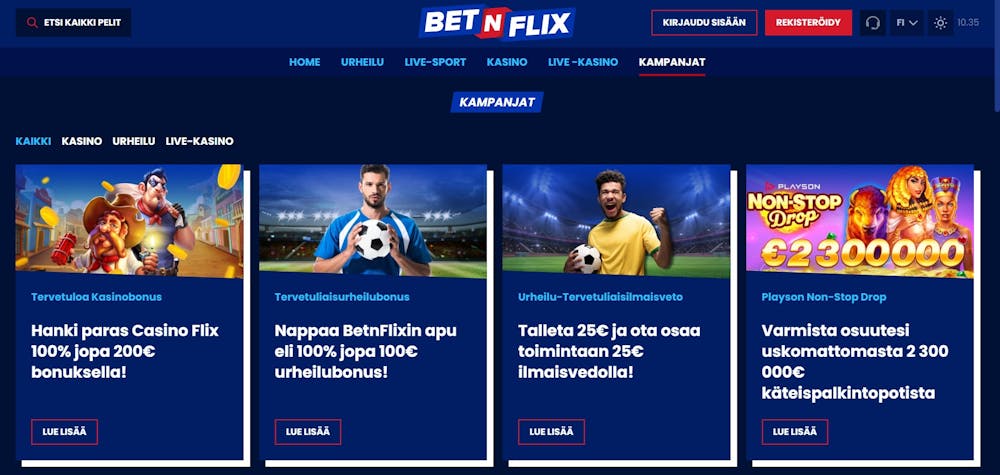 BetNFlix bonukset