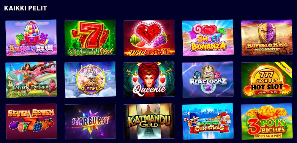 Slots Hammer nettikasinon pelit.