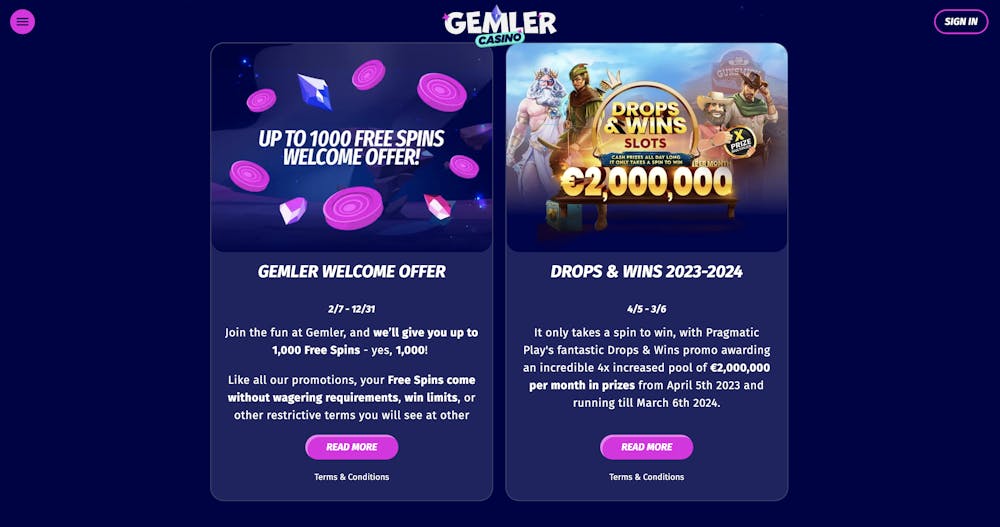 Gemler tervetulobonus