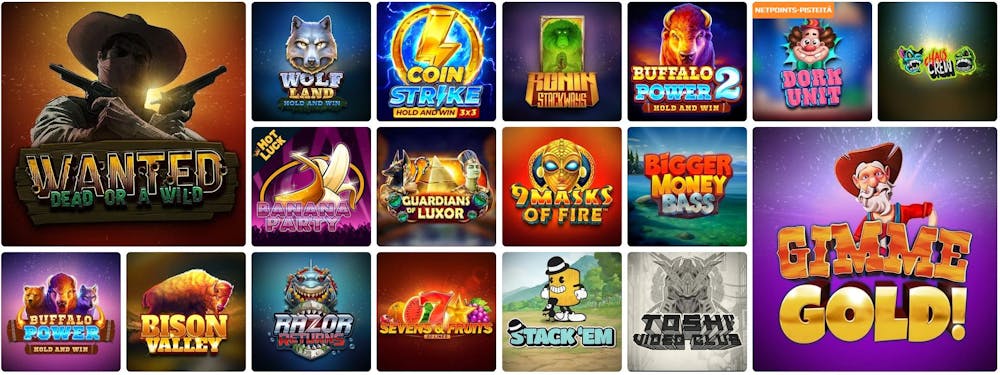 NetBet Casinon pelivalikoima