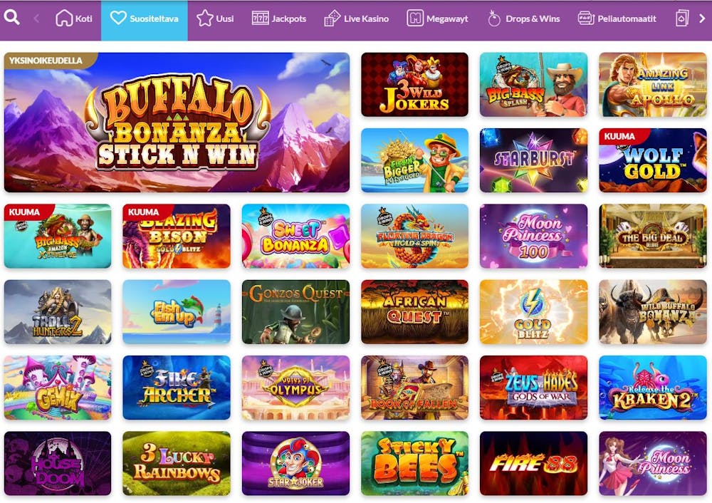 Spinni Casino online-pelit