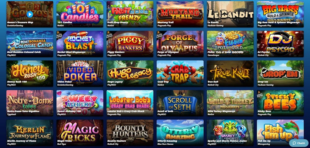 SuperNopea Casino online-pelit