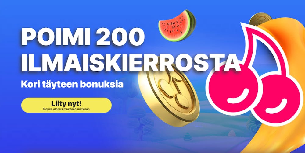 Fruta kasinon tervetuliaisbonus tarjous.