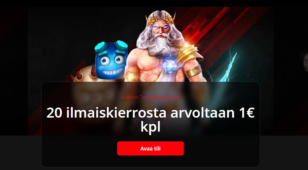 Ibet nettikasinon tervetuliaisbonus.