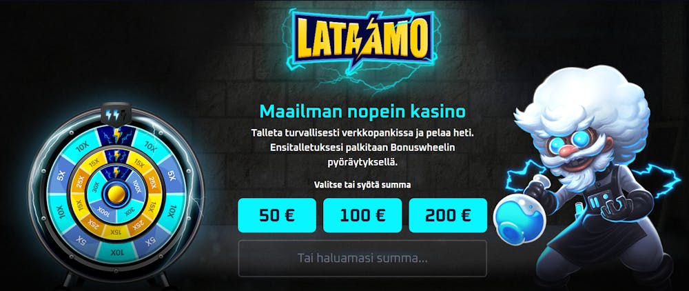 Lataamo kasinon tervetulobonustarjous.