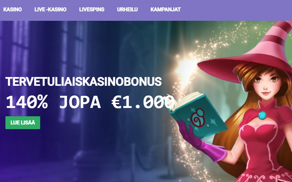 Lucy's Casino nettikasinon tervetuliaisbonus.