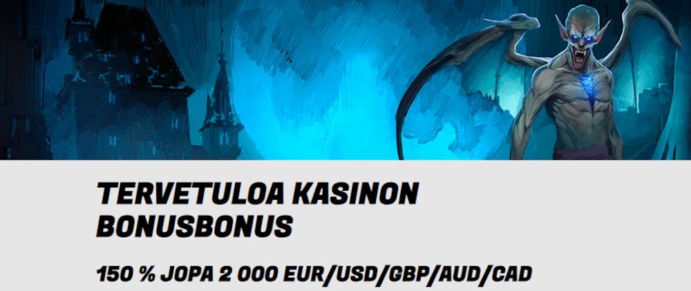 Nitrospins kasinon tervetuliaisbonus tarjous.