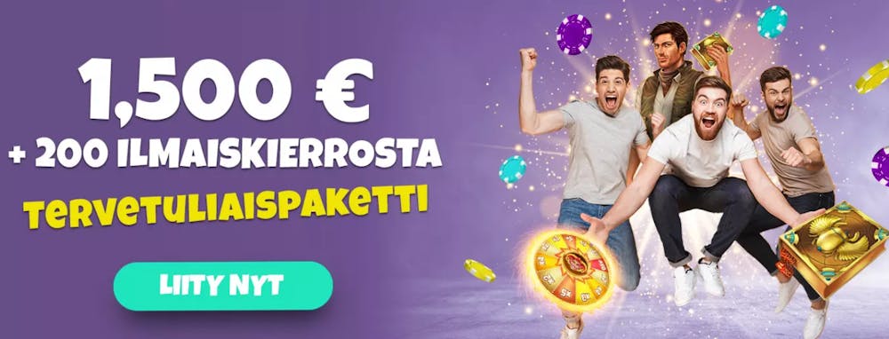 Spin Shake nettikasinon tervetuliaisbonus.