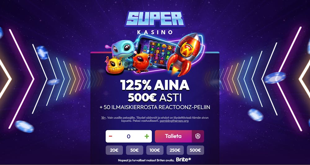 Tervetulobonus Superkasino nettikasinolla