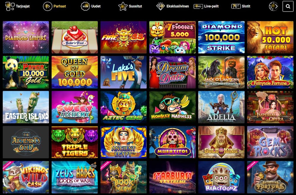 Zet Casino pelit