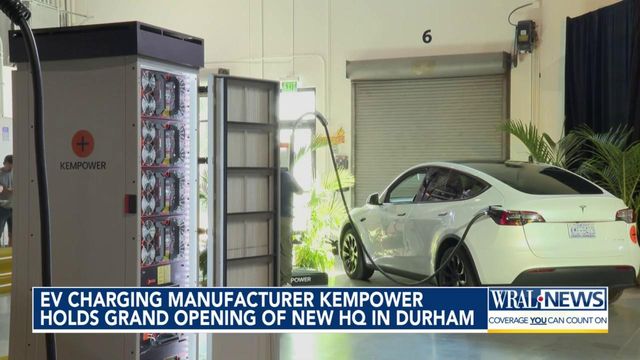 EV charging manufacturer Kempower holds grand opening of new HQ in Durham