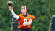Cincinnati Bengals quarterback Joe Burrow return to the practice field during an offseason workout at the practice fields outside of Paycor Stadium Tuesday, May 7, 2024. Burrow is recovering from wrist surgery after a season-ending injury he suffered in a Week 11.