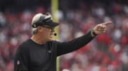 Nov 26, 2023; Houston, Texas, USA; Jacksonville Jaguars head coach Doug Pederson reacts after a play during the third quarter against the Houston Texans at NRG Stadium. Mandatory Credit: Troy Taormina-USA TODAY Sports