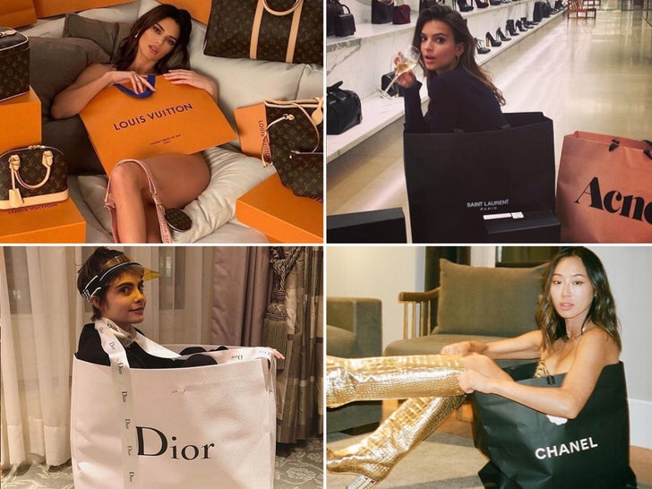 Babes In Bags -- Shop Til You Drop!