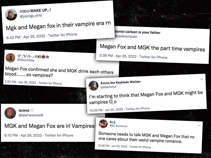 mgk megan vampire tweets