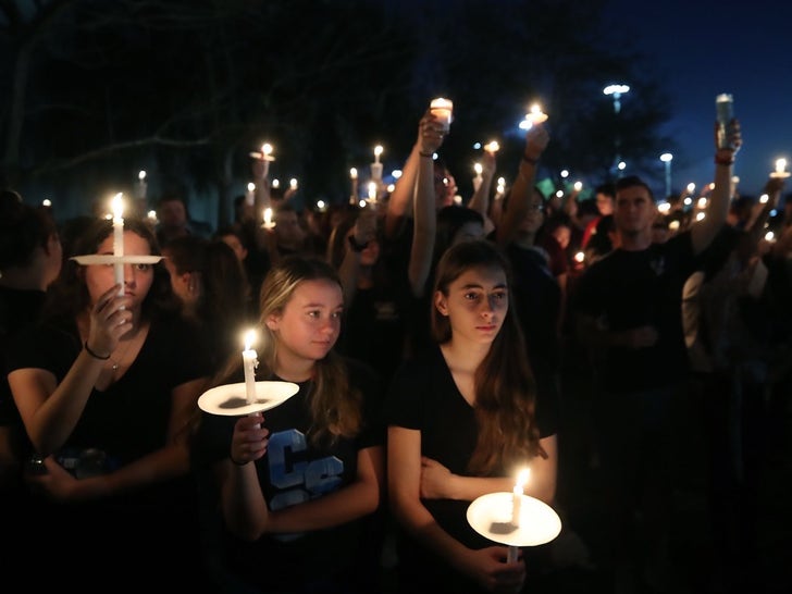 Candle Vigil at Marjory Stoneman Douglas High School