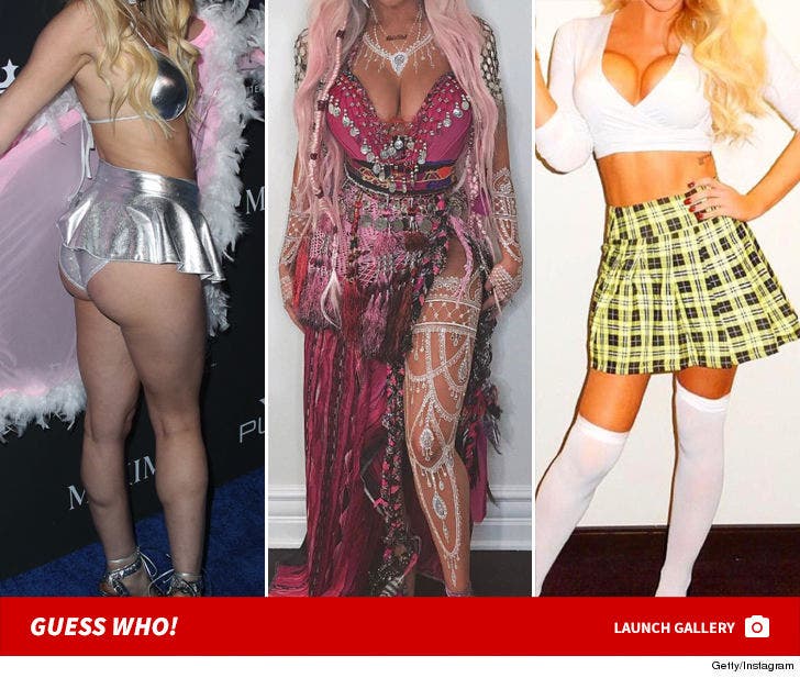 Babes in Halloween Costumes -- Guess Who!