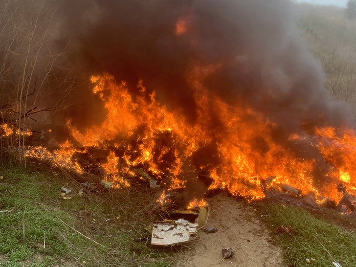 New Kobe Bryant Helicopter Crash Site Photos Show Intense Fireball