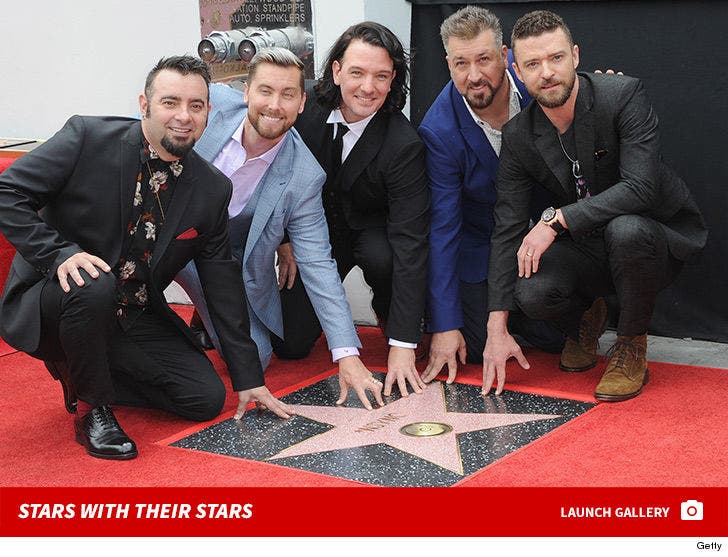 Stars with Their Stars on the Hollywood Walk of Fame